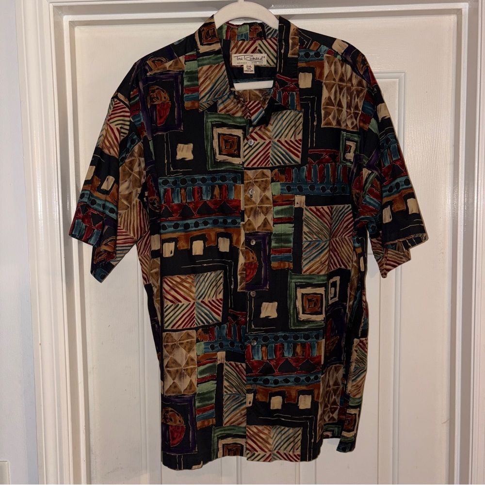 Tori Richard Hawaiian Aloha Shirt Button Down 100% Cotton Lawn